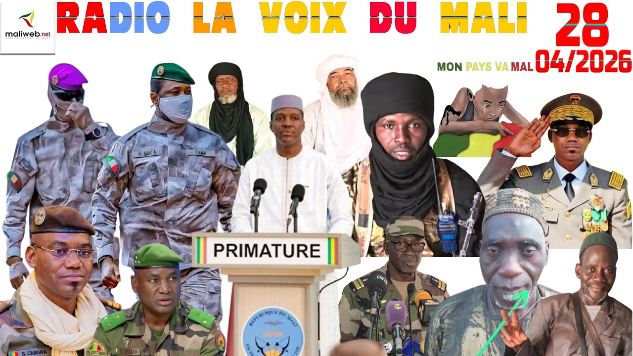 La Revue de Presse de la RADIO LA VOIX DU MALI du 28 Avril 2026