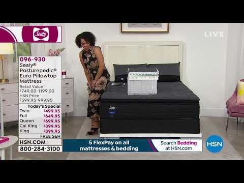 Sealy Posturepedic Hamilton Plush Euro Pillowtop Twin...