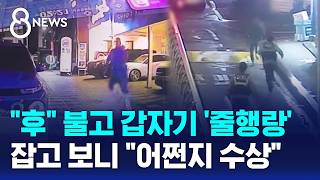 음주 검문 중 전속력 도주..잡고 보니 '지명 수배자' / SBS 8뉴스