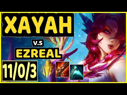 K1NG (XAYAH) vs EZREAL - 11/0/3 KDA BOTTOM ADC GAMEPLAY - OC Ranked GRANDMASTER