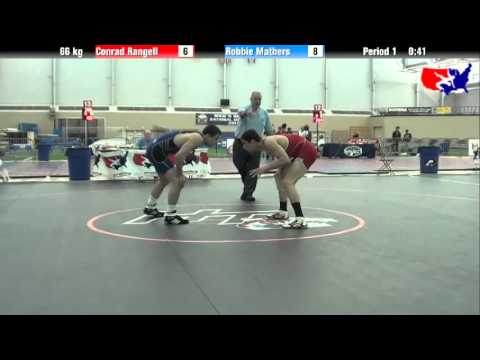 Conrad Rangell vs. Robbie Mathers at 2013 ASICS University Nationals - FS