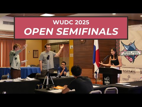 Panama WUDC 2025 Open Semifinals (Oxford, Sydney, UChicago)