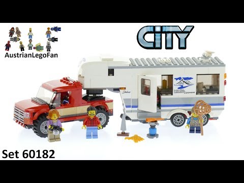 Vidéo LEGO City 60182 : Le pick-up et sa caravane