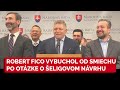 Robert Fico Ľuboš Blaha A Juraj Blanár Vybuchli Od Smiechu Po Otázke Novinárky SMER SD