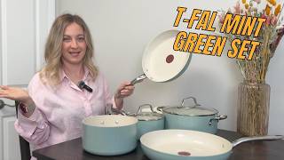 T-fal Inspire Ceramic Cookware Set Review | Mint Green 10-Piece Set