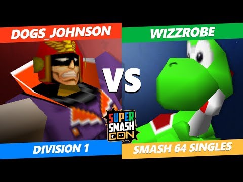 SSC 2019 SSB64 - Dogs_Johnson (Captian Falcon) Vs. Envy Wizzrobe (Yoshi) Smash 64 Tournament D1