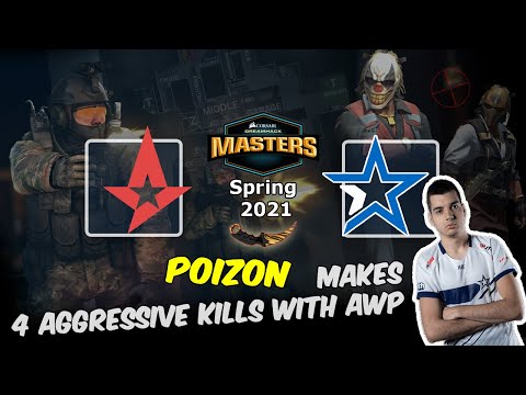 Poizon makes 4 aggressive kills with AWP, Astralis vs Complexity, DreamHack Masters Spring 2021