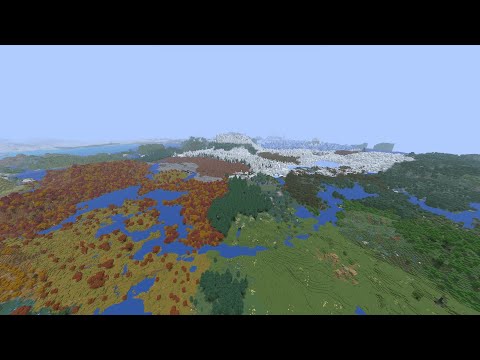 Minecraft Distant Horizons Mod Showcase with Terralith 2.0 and Biomes O' Plenty | 1440p 60 FPS