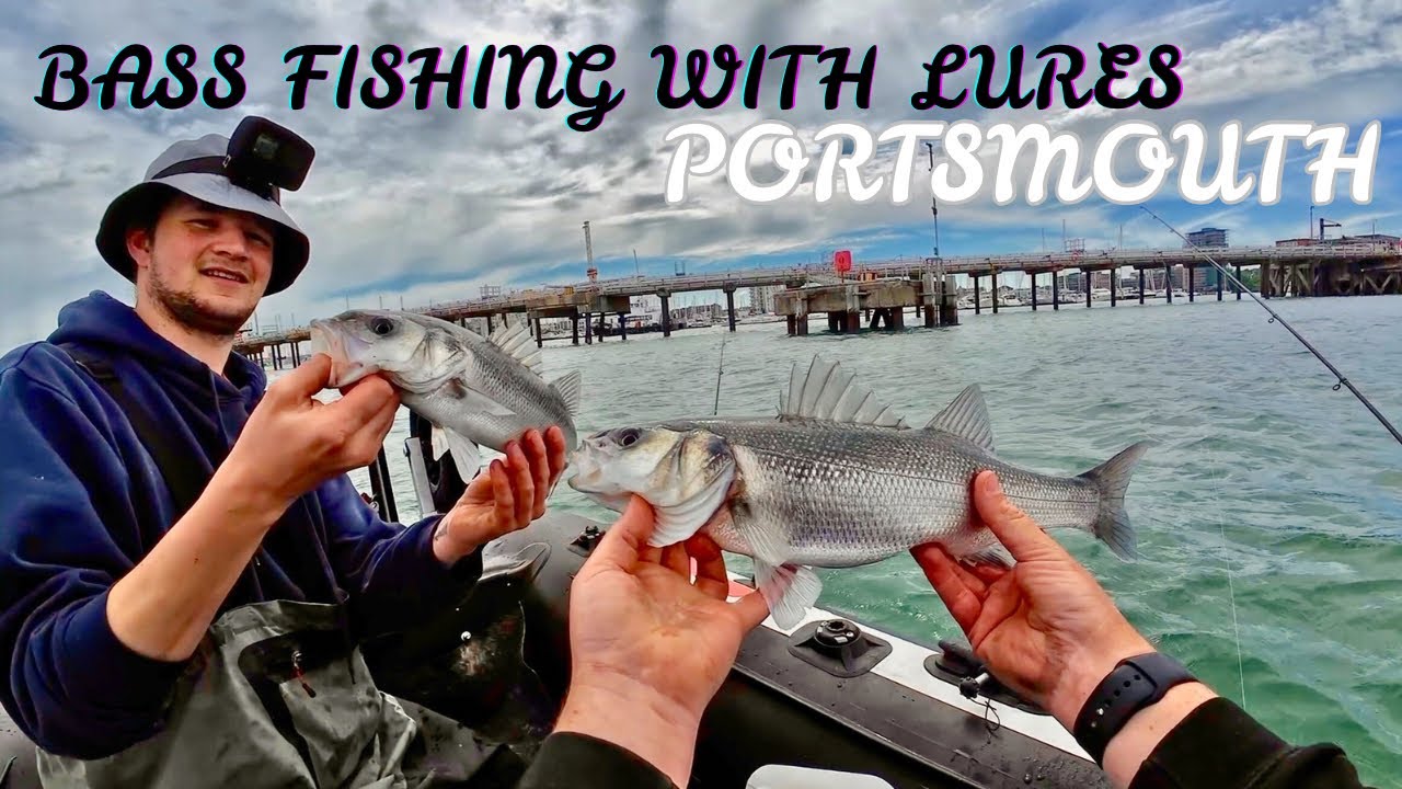 Two men on a SIB catching Bass from the sea