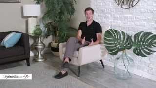 Baxton Studio Levison Designer Accent Chair - Beige - Product Review Video