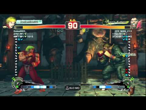 GokaiRED_ (Ken) Vs ICE_MAN_213 (Balrog) SSF4 AE Ranked Matches - PSN