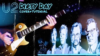 U2 - Dirty Day (Guitar Cover + Tutorial) From Berlin E+I Tour 2018 Free Backing Track Line 6 Helix