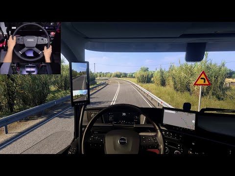 Volvo FH Aero - Euro Truck Simulator 2 | Steering wheel gameplay