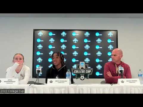 Florida State postgame press conference after losing to UNC in the Women's College Cup semifinals