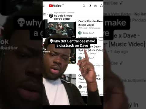 Central cee really made a diss track on Dave💀#centralcee #dave #santandave #ukdrill #drillmusic