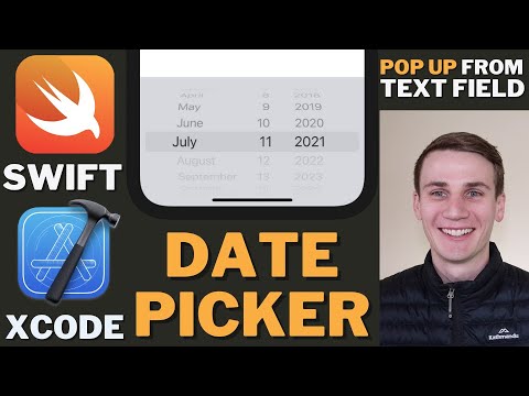 Pop Up Date Picker Swift Xcode Tutorial