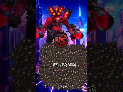 Upgraded Titan Speakerman Full Power vs 999999 rocket toilets💀🔥 #skibiditoilet #viral dafuqboom