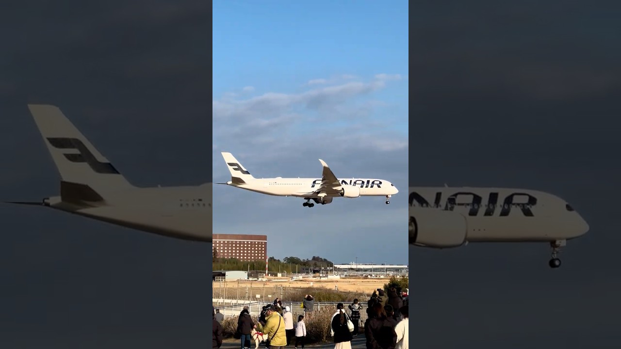 ちょっと到着が遅れたフィンエアーのA350-900 / FIN73 OH-LWE RJAA 16R 1511 260118