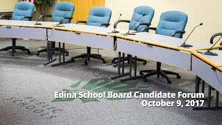 School Board Candidate Forum - October 9, 2017
