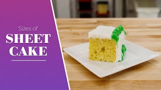 Sheet Cake Sizes