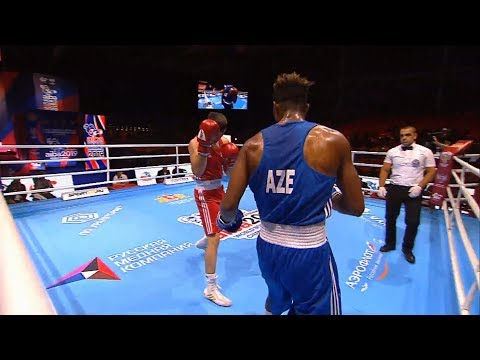 Round of 16 (81kg)  DZAMBEKOV Umar (AUT) vs ALFONSO DOMINGUEZ Loren (AZE) /AIBA World 2019