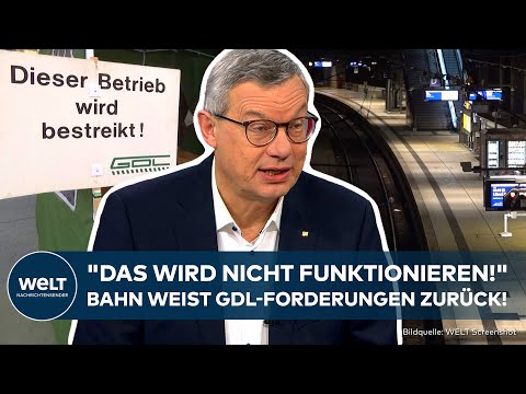 Video Thumbnail: GDL-STREIK: "Maximalforderungen!" Bahnsprecher kritisiert Lokführer-Gewerkschaft!