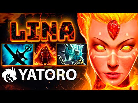 NEW META - Lina carry from TI Champion Yatoro. TSpirit.Yatoro with Marl1ne vs Solo and 33 #yatorogod