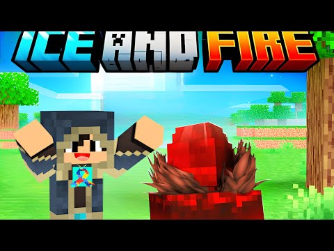 CONSEGUI O OVO DO DRAGÃO DE FOGO! - MINECRAFT ICE AND FIRE #3