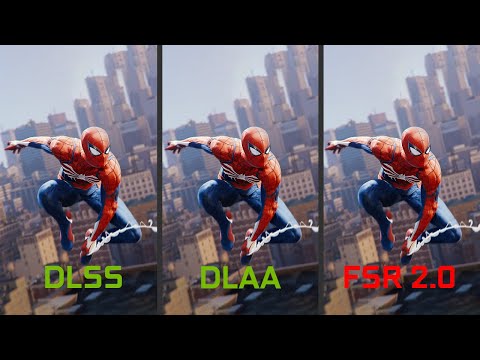 DLAA vs DLSS vs FSR 2.0 Spider Man Remastered