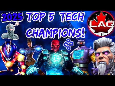 Top 5 BEST Tech Champions In Marvel Contest of Champions Ranked!! Summer 2025 (7⭐ Class Rankings)