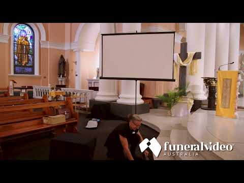 Audio Visual set up from Funeral Video Australia