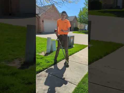 THIS is how to edge a lawn with a string trimmer | Lawn Care Springfield IL