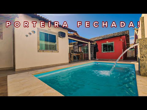 O MAR DE UM LADO E A LAGOA DO OUTRO! CASA FUNCIONAL  3 QTS. E 2 SUÍTES NA PRAIA GUARATIBA, MARICÁ/RJ