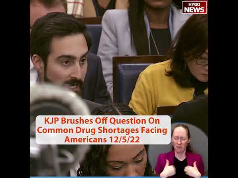 WH brushes off question on common medicine shortages facing Americans