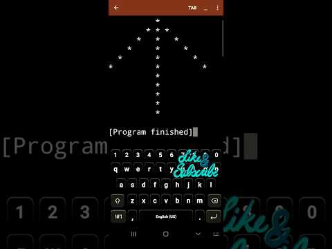Up arrow pattern #coding #java #software #engineer #youtubeshorts #cs #whatsappstatus#viral #shorts