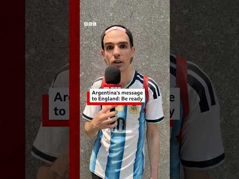 Argentina's message to England: be ready. #WorldCup #England #Argentina #BBCNews