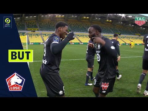 But Jonathan Christian DAVID (9' - LOSC LILLE) FC NANTES - LOSC LILLE (0-2) 20/21