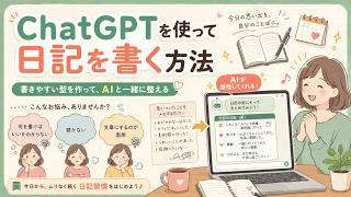 【生成AI】チャットGPTで日記を書く方法 #ChatGPT