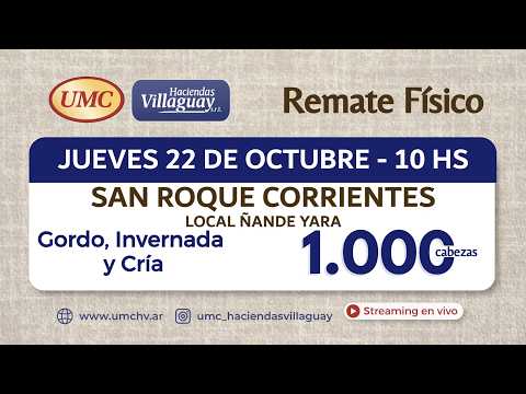 REMATE DE HACIENDAS DESDE SAN ROQUE CORRIENTES