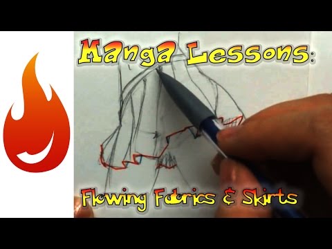 How to Draw Manga: Flowing Fabrics and Skirts