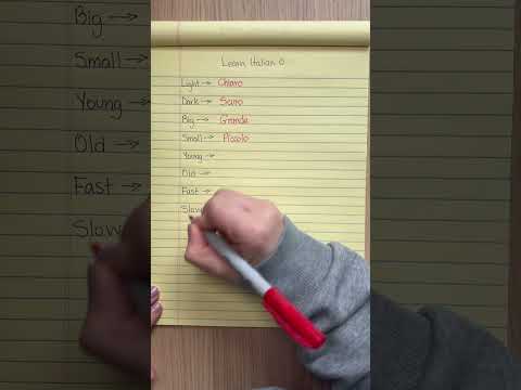 OPPOSITE ADJECTIVES IN ITALIAN 🇮🇹