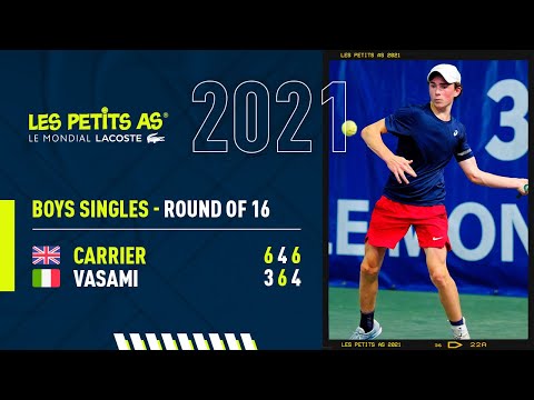 Les Petits As 2021 | Boys Round of 16 | Jacopo Vasami vs. Maximilian Carrier