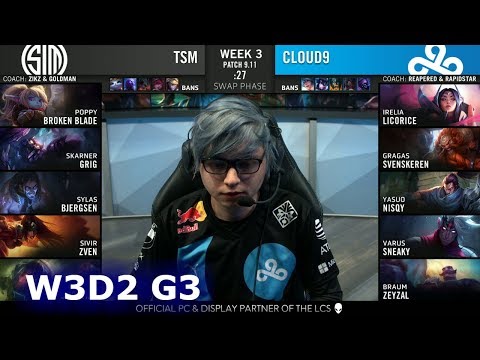 TSM vs C9 | Week 3 Day 2 S9 LCS Summer 2019 | TSM vs Cloud 9 W3D2