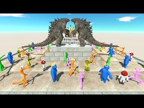 Epic Battle | Who Will Fall Into The Rainbow Friends - Animal Revolt Battle Simulator