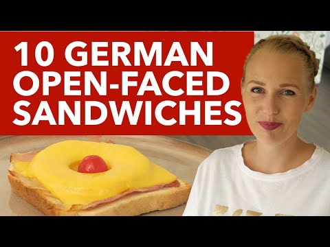 10 German Open-Faced Sandwiches - German Bread