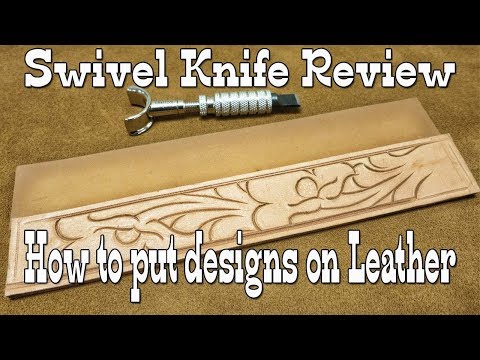 Leather Craft How to put designs on leather -Leathercraft Secrets Craftool Easy Comfort Swivel Knife