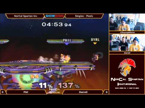 NorCal Spartan Invitational 2014 - Pools: Round Robin - Phil (Fox) vs Darrell (Samus)
