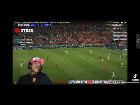 Speed reacts to Courtois insane saves against Liverpool. (UCL FINAL 2022).