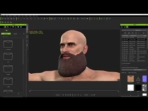 BB CC3 Beard Morph Pack with Materials Demo for iClone by Bigboss