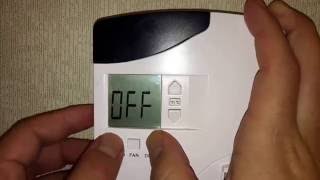 Override Hotel Thermostat (VIP Mode on Hotel Inncom Thermostat)